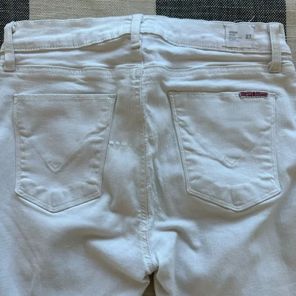 Hudson Nico Dreamer Denim in White Distressed - Picture 9 of 11